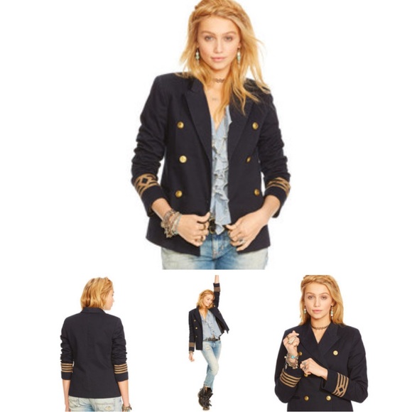 Ralph Lauren Denim & Supply Military Blazer Jacket - Picture 5 of 6
